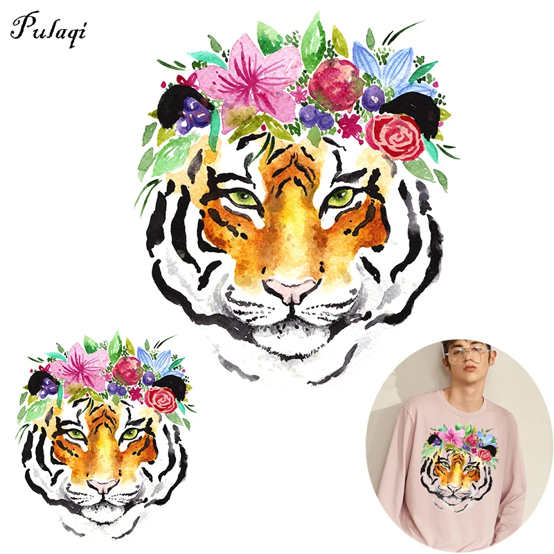 Pulaqi Cool Animal Patches Iron On Transfers For Clothing Stickers Flower Tiger Heat Thermal Transfer Patch DIY Decor on Clothes
Pulaqi Cool Animal Patches Iron On Transfers For Clothing Stickers Flower Tiger Heat Thermal Transfer Patch DIY Decor on Clothes