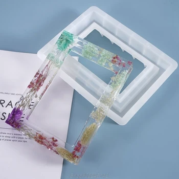 Resin Crystal Epoxy Mold Rectangular Photo Frame Decorations Casting Silicone Mould DIY Crafts Ornaments Making Tools S08 20
Resin Crystal Epoxy Mold Rectangular Photo Frame Decorations Casting Silicone Mould DIY Crafts Ornaments Making Tools S08 20