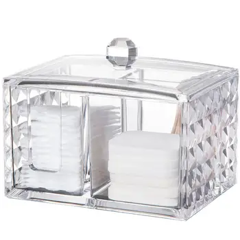 Transparent Diamond Texture Makeup Pads Cotton Swab Cosmetics Acrylic Storage Box Case Organizer
Transparent Diamond Texture Makeup Pads Cotton Swab Cosmetics Acrylic Storage Box Case Organizer