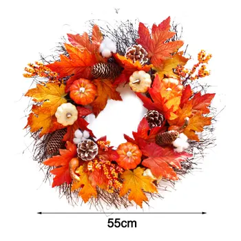 Artificial Wreath Pumkin Maple Leaf Christmas Garland Xmas Fall Home Window Mall Hotel Decor Pendant Wreath Hanging Ornaments
Artificial Wreath Pumkin Maple Leaf Christmas Garland Xmas Fall Home Window Mall Hotel Decor Pendant Wreath Hanging Ornaments