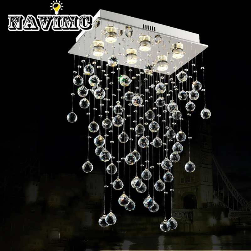 Rectangle Crystal Light Fixture Living Room Bedroom Lamp Lighting with Real Crystals
Rectangle Crystal Light Fixture Living Room Bedroom Lamp Lighting with Real Crystals