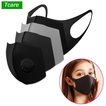 

Thicken Respiratory Dust Mouth Mask Upgraded Version Men Women Anti-fog Haze Dust Pm2.5 Pollen 3D Cropped Breathable Valve Mask