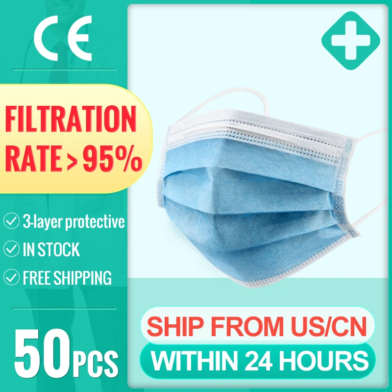 50/100/200Pcs Medical masks 3 Ply Disposable Mask Safety Face Mouth Mask Anti-Dust Anti Pollution Non-Woven Mouth Mask
50/100/200Pcs Medical masks 3 Ply Disposable Mask Safety Face Mouth Mask Anti-Dust Anti Pollution Non-Woven Mouth Mask