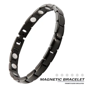 Women Bracelet Magnetic Therapy Bracelet 316L Stainless Steel Fashion Bracelets Elegant black magnetic charm bracelet 7 mm wide
Women Bracelet Magnetic Therapy Bracelet 316L Stainless Steel Fashion Bracelets Elegant black magnetic charm bracelet 7 mm wide