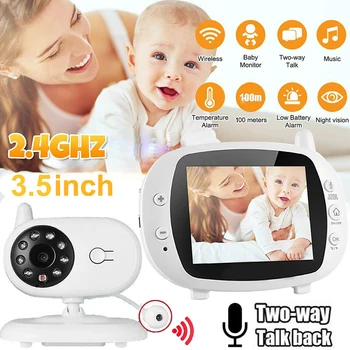 Intelligent Two Way Talk Night Vision Baby Video Monitor adapter Night Vision Temperature Monitoring Remote Control Lullabies
Intelligent Two Way Talk Night Vision Baby Video Monitor adapter Night Vision Temperature Monitoring Remote Control Lullabies