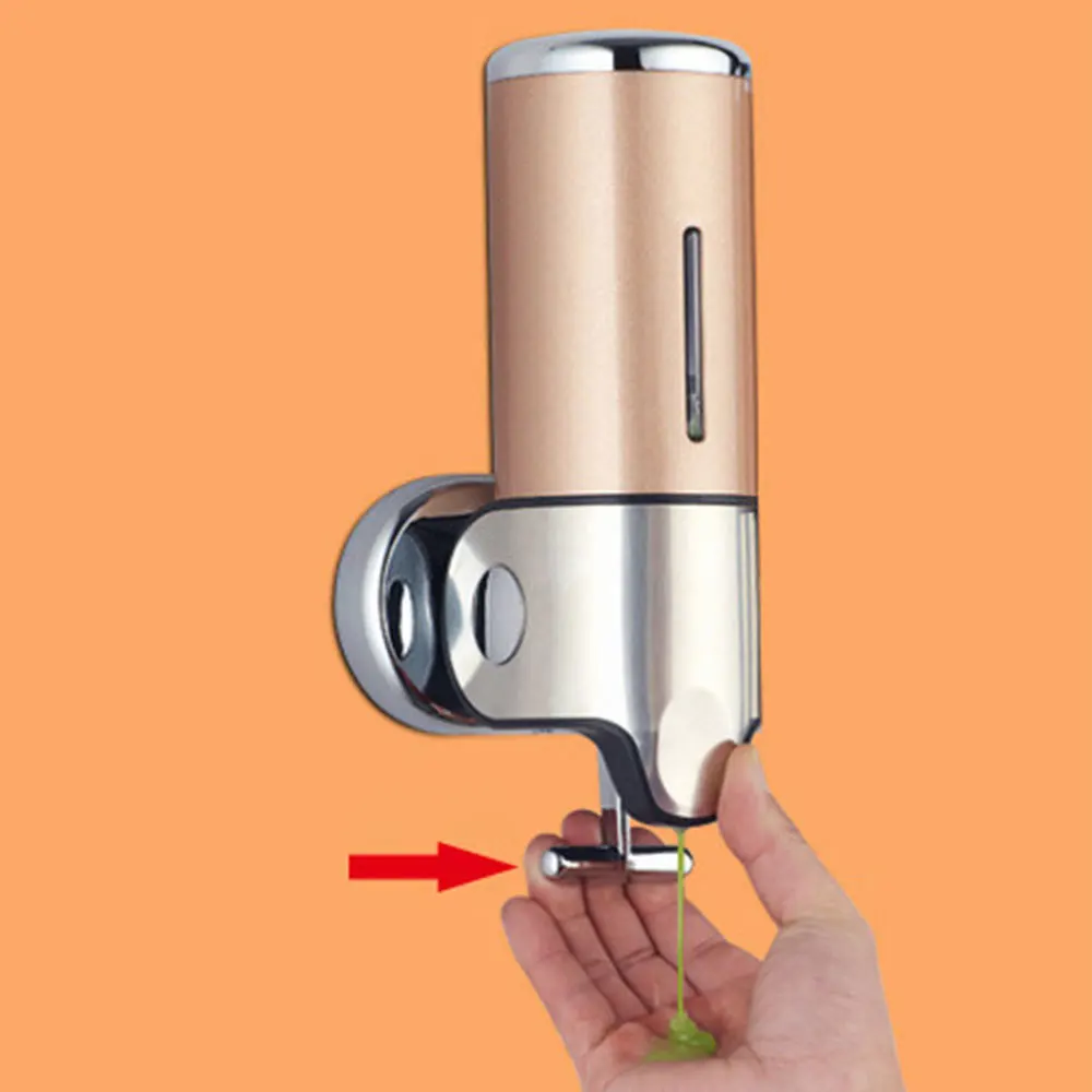 500ML Liquid Soap Dispenser Soap Dispenser Wall Mount Shower Bath Shampoo Dispenser Soap Container Washroom Accessories 
500ML Liquid Soap Dispenser Soap Dispenser Wall Mount Shower Bath Shampoo Dispenser Soap Container Washroom Accessories