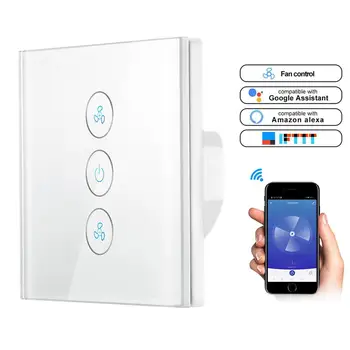 EU WiFi Smart Ceiling Fan Switch APP Remote Timer And Speed Control Compatible With Alexa And Google Home No Hub Required
EU WiFi Smart Ceiling Fan Switch APP Remote Timer And Speed Control Compatible With Alexa And Google Home No Hub Required