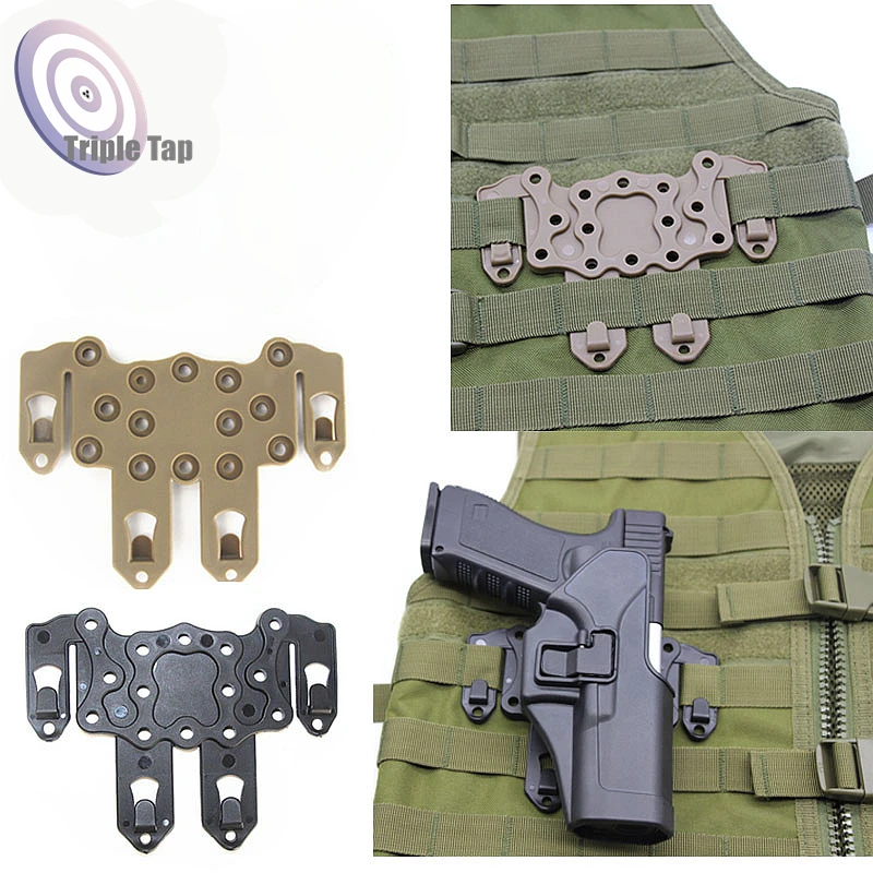 Tactical Quick Release Gun Holster Platform Molle System Rail Case Mount Hunting Airsoft Holster Adapter Plate Vest Accessories
Tactical Quick Release Gun Holster Platform Molle System Rail Case Mount Hunting Airsoft Holster Adapter Plate Vest Accessories