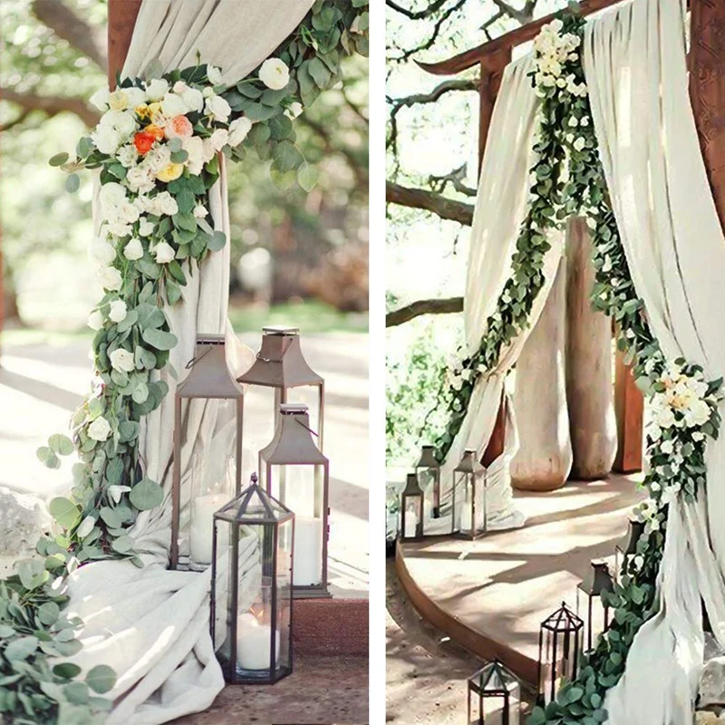 3 Packs Aartificial Eucalyptus Garland Artificial Vines Faux Silver Dollar Eucalyptus Plants for Wedding Party Home Decoration
3 Packs Aartificial Eucalyptus Garland Artificial Vines Faux Silver Dollar Eucalyptus Plants for Wedding Party Home Decoration