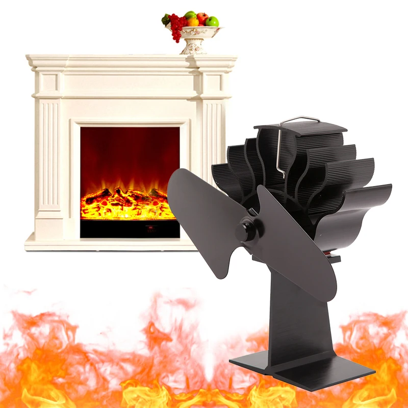Black Fireplace 4 Blade Heat Powered Fan Wood Burner Stove Log komin Eco Friendly Quiet Fan Home Efficient Heat Distribution
Black Fireplace 4 Blade Heat Powered Fan Wood Burner Stove Log komin Eco Friendly Quiet Fan Home Efficient Heat Distribution
