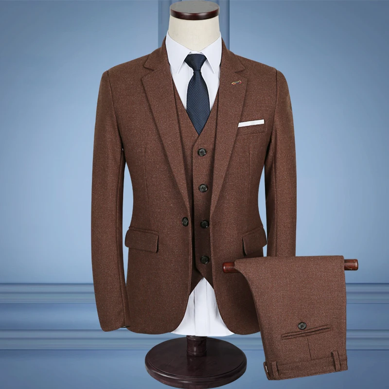 3pc Men Suit Autumn Winter New Slim Fit Latest Coat Pant Vest Designs Wedding Suits Groom Men Dress Blazer Business Wear 5XL-M
3pc Men Suit Autumn Winter New Slim Fit Latest Coat Pant Vest Designs Wedding Suits Groom Men Dress Blazer Business Wear 5XL-M