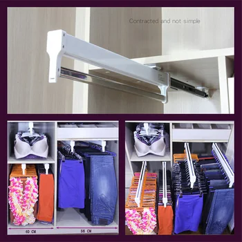 Ball Bearing Pull Out Adjustable Space Saving Closet Valet Rod Durable Easy Install Heavy Duty Clothing Rail Wardrobe Hanger
Ball Bearing Pull Out Adjustable Space Saving Closet Valet Rod Durable Easy Install Heavy Duty Clothing Rail Wardrobe Hanger