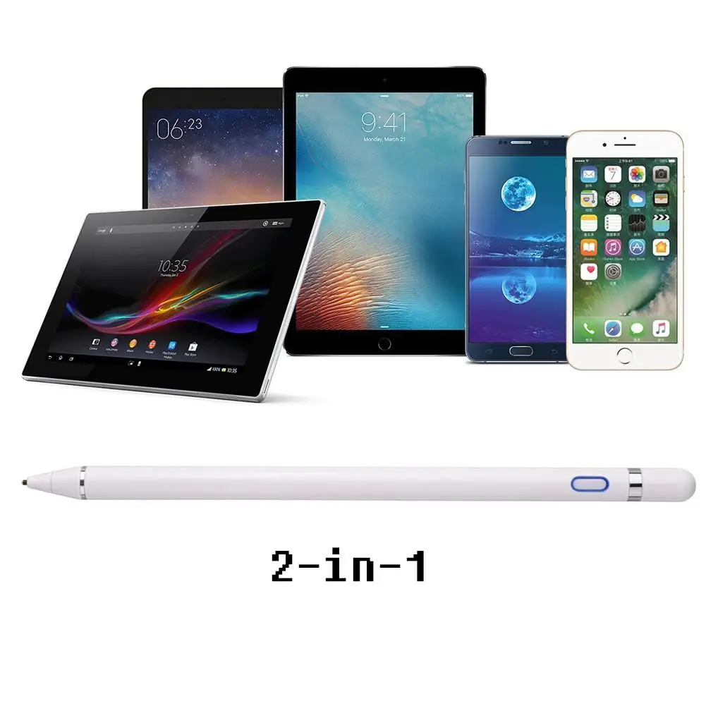 2-in-1 Active Stylus Pen High Precision and Sensitivity Point Capacitive Stylus for IOS AndroidMicrosoft Touch Screen Device
2-in-1 Active Stylus Pen High Precision and Sensitivity Point Capacitive Stylus for IOS AndroidMicrosoft Touch Screen Device