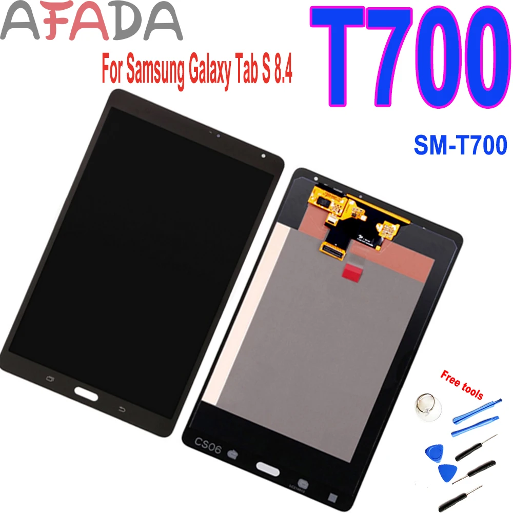 

AAA 8.4" Display For Samsung Galaxy Tab S 8.4 SM-T700 T700 Wi-Fi Version LCD Display Touch Screen Digitizer Assembly Replacement
