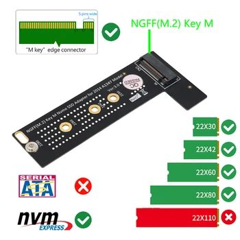 M.2 NGFF NVME M-Key SSD Adapter for A1347 Model PCI Express Converter Module Board 2280 2260 2242 2230 PCIE x4 x2 M.2 NGFF SSD 
M.2 NGFF NVME M-Key SSD Adapter for A1347 Model PCI Express Converter Module Board 2280 2260 2242 2230 PCIE x4 x2 M.2 NGFF SSD
