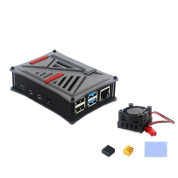 Protective Case ABS Easy Install Anti Dust Enclosure Durable Universal Heatsink With Cooling Fan For Raspberry Pi 4 Model B
Protective Case ABS Easy Install Anti Dust Enclosure Durable Universal Heatsink With Cooling Fan For Raspberry Pi 4 Model B