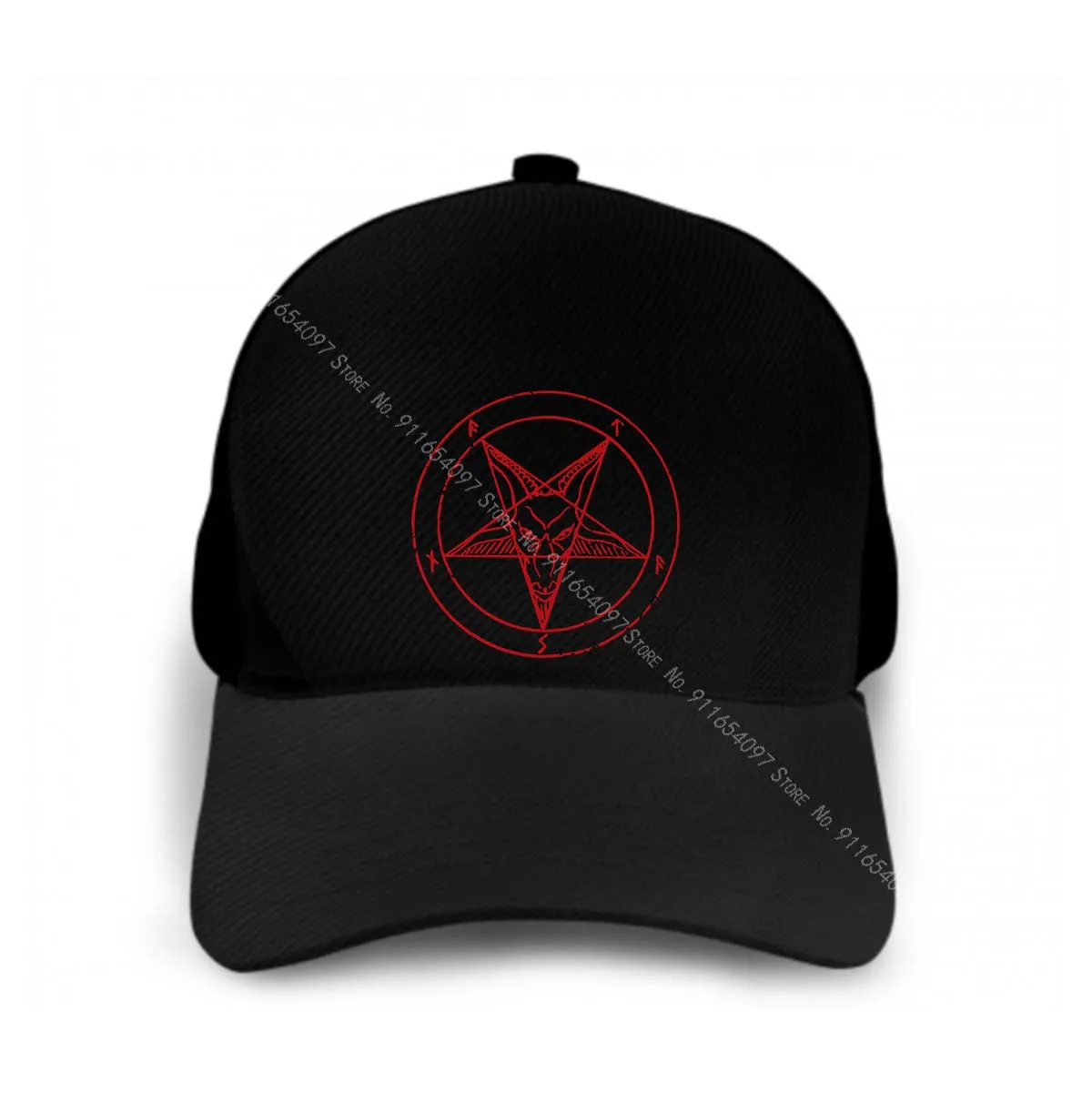Винтажные кепки Baphomet с пятиконечными знаками винтажные надписью Aleister Crowley Pentagramm
