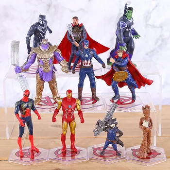 Avengers Doctor Strange Ant Iron Man Thor CaptianAmerica Spiderman Hulk Black Panther Rocket PVC Collection Model Doll 10pcs/set
Avengers Doctor Strange Ant Iron Man Thor CaptianAmerica Spiderman Hulk Black Panther Rocket PVC Collection Model Doll 10pcs/set