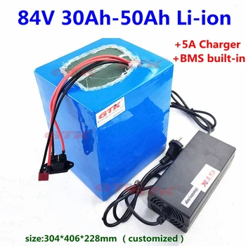 Poweful 84V 50Ah 40Ah 30Ah Lithium li ion battery pack with BMS 23S for motorcycle ebike scooter+5A Charger
Poweful 84V 50Ah 40Ah 30Ah Lithium li ion battery pack with BMS 23S for motorcycle ebike scooter+5A Charger
