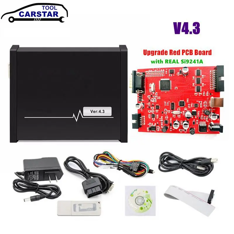 

High Quality Black/Red PCB PIASINI v4.3 MASTER Full Version ECU Programmer Serial Suite (JTAG BDM K-line L-line RS232 CAN BUS)