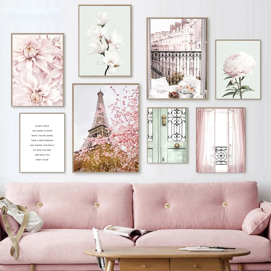 City Building Posters Paris Tower Cherry Blossom Carnation Dahlia Wall Art Canvas Painting Wall Pictures For Living Room Decor
City Building Posters Paris Tower Cherry Blossom Carnation Dahlia Wall Art Canvas Painting Wall Pictures For Living Room Decor