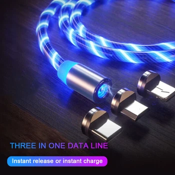 Suitable for Iphone type-C Android three in one magnetic absorption seven color streamer data line metal luminous charging line
Suitable for Iphone type-C Android three in one magnetic absorption seven color streamer data line metal luminous charging line