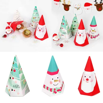 10pcs Christmas Triangular Pyramid Candy Box Gifts Box for Candy Cookie Christmas Party Supplies for Kids _WK
10pcs Christmas Triangular Pyramid Candy Box Gifts Box for Candy Cookie Christmas Party Supplies for Kids _WK
