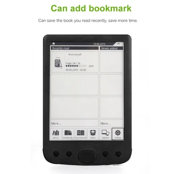LCD E-Reader 6Inch HD E-Ink Ebook Reader Maximum Digital Electronic Book Reader Built-In Battery 2500Mah--Black 4G
LCD E-Reader 6Inch HD E-Ink Ebook Reader Maximum Digital Electronic Book Reader Built-In Battery 2500Mah--Black 4G