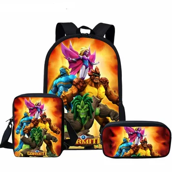 Cartoon Gormiti School Backpack Set/3pcs for Kids Games 17INCH School Bookbag Girls Boy Daypack Stationery Food Bag
Cartoon Gormiti School Backpack Set/3pcs for Kids Games 17INCH School Bookbag Girls Boy Daypack Stationery Food Bag