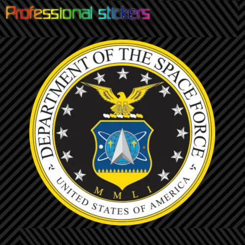 

Round Department of The Space Force Sticker Die Cut Vinyl Trump Stickers for Car, RV, Laptops, Motorcycles, Office Supplies