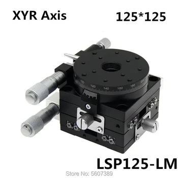 XYR axis 125mm Manual trimming platform Translation table and rotary table Cross rail LSP125-L XYR125 125*125mm high precision
XYR axis 125mm Manual trimming platform Translation table and rotary table Cross rail LSP125-L XYR125 125*125mm high precision