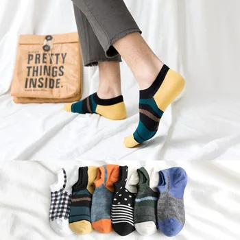 18 Styles Men's Casual Cotton Short Socks Novelty Colorful Summer Ankle Socks Happy Combed Plaid Dress Boat Socks EU 39-44 Meias
18 Styles Men's Casual Cotton Short Socks Novelty Colorful Summer Ankle Socks Happy Combed Plaid Dress Boat Socks EU 39-44 Meias