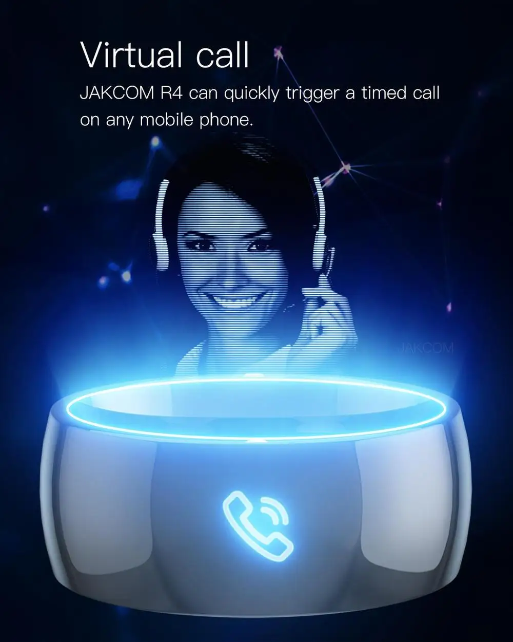 Умное кольцо Jakcom R4 водонепроницаемое пыленепроницаемое с защитой от падения для