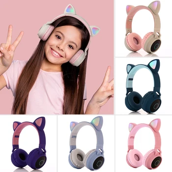 Bluetooth 5.0 Headphones Cat Ear LED Light Wireless Foldable Earphone With 3.5mm AUX Cable PVC+leather Ergonomics 400mAh Battery
Bluetooth 5.0 Headphones Cat Ear LED Light Wireless Foldable Earphone With 3.5mm AUX Cable PVC+leather Ergonomics 400mAh Battery