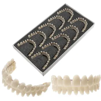 28pcs/set A2 Resin Teeth Denture Upper Lower Shade Manufactured Artificial Preformed Dentition Oral Care Material Tool 10set/box
28pcs/set A2 Resin Teeth Denture Upper Lower Shade Manufactured Artificial Preformed Dentition Oral Care Material Tool 10set/box
