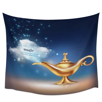 Modern Wall Tapestry Gold Aladdin Magic Lamp Cloud Pattern Tapestry Wall Hanging Dormitory Living Room Bedroom Decoration
Modern Wall Tapestry Gold Aladdin Magic Lamp Cloud Pattern Tapestry Wall Hanging Dormitory Living Room Bedroom Decoration