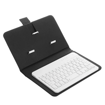 Portable PU Leather Keyboard Cover Case Wireless Bluetooth Keyboard for iPhone Android Cell Phone Black
Portable PU Leather Keyboard Cover Case Wireless Bluetooth Keyboard for iPhone Android Cell Phone Black