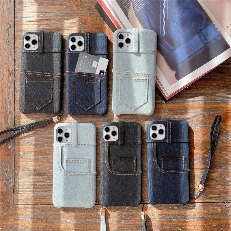 Simple Denim pattern With lanyard Phone Cover Case For Iphone X 11 pro Xs Max Xr 10 8 7 6 6s Plus Luxury Soft cases Coque Fundas
Simple Denim pattern With lanyard Phone Cover Case For Iphone X 11 pro Xs Max Xr 10 8 7 6 6s Plus Luxury Soft cases Coque Fundas