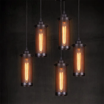 Industrial Pendant Lamp Nordic Art Craft Lighting Black Iron Mesh Hanging Light Bar Cafe Vintage Loft Pendant Light Fixtures
Industrial Pendant Lamp Nordic Art Craft Lighting Black Iron Mesh Hanging Light Bar Cafe Vintage Loft Pendant Light Fixtures