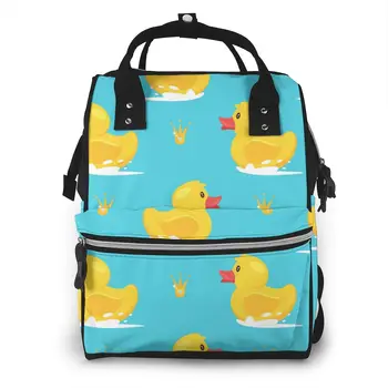 Yellow Rubber Duck Golden Crown Nappy Backpack Mummy Bag Large Capacity Mom Baby Multi-function Waterproof Travel Diaper Bags
Yellow Rubber Duck Golden Crown Nappy Backpack Mummy Bag Large Capacity Mom Baby Multi-function Waterproof Travel Diaper Bags