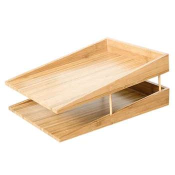 2-Layer File Tray Organizer, Stackable Storage Box, File Letter Tray, Bamboo Environmental Protection, Desktop Double-Layer Rack
2-Layer File Tray Organizer, Stackable Storage Box, File Letter Tray, Bamboo Environmental Protection, Desktop Double-Layer Rack