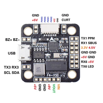 JMT Betaflight F4-XSD Flight Controller Built-in OSD 5V 9V BEC Flight Control For FPV Racing Drone Quadcopter
JMT Betaflight F4-XSD Flight Controller Built-in OSD 5V 9V BEC Flight Control For FPV Racing Drone Quadcopter