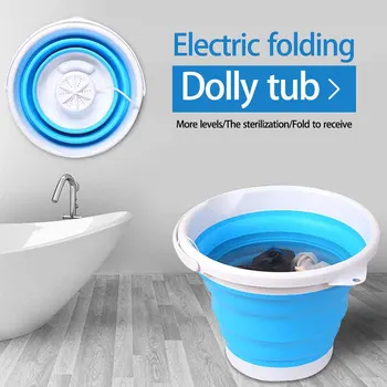 Mini Washing Machine Foldable Laundry Storage Basket Portable Personal Rotating Ultrasonic Turbines Washer with Folding Bucket
Mini Washing Machine Foldable Laundry Storage Basket Portable Personal Rotating Ultrasonic Turbines Washer with Folding Bucket