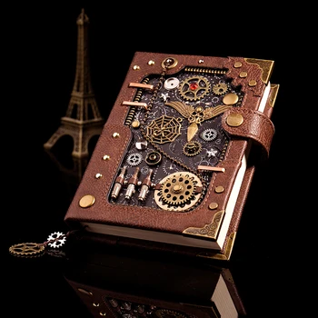 European Retro Notebook Personality Creative Notebook Steampunk Hand Book Loose-leaf Retro Hand Book Notepad Leather Diary Gift
European Retro Notebook Personality Creative Notebook Steampunk Hand Book Loose-leaf Retro Hand Book Notepad Leather Diary Gift