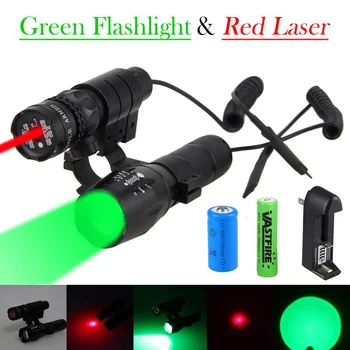 5000Lm GREEN Q5 Tactical Zoomable Hunting Light Weapon Flashlight+Green/Red Dot Laser Sight Rifle Gun Scope Mount+18650+16340
5000Lm GREEN Q5 Tactical Zoomable Hunting Light Weapon Flashlight+Green/Red Dot Laser Sight Rifle Gun Scope Mount+18650+16340