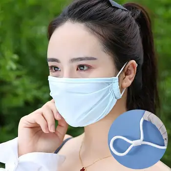 Summer Breathable Sunblock Anti Dust Haze Ice Silk Protective Face Mouth Mask 
Summer Breathable Sunblock Anti Dust Haze Ice Silk Protective Face Mouth Mask