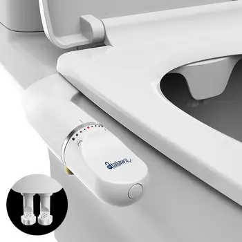 Non Electric Bidet Toilet Seat Attachment Atalawa New Design AW5650 Dual Nozzle Toilet Bidet Sprayer Fresh Water Spray Bidet
Non Electric Bidet Toilet Seat Attachment Atalawa New Design AW5650 Dual Nozzle Toilet Bidet Sprayer Fresh Water Spray Bidet