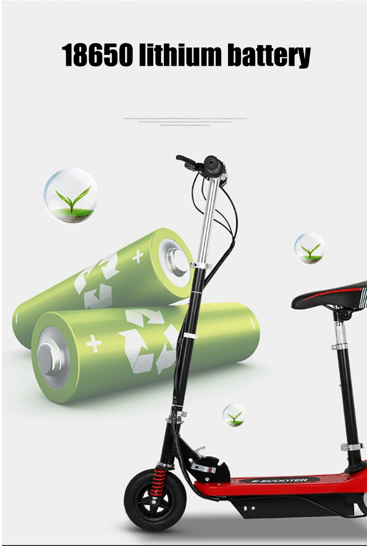 Adult Electric Scooter Folding Re-chargeable Mini E Scooter With Seat Foldable Electric Kick Scooter Adult Electric Scooter Folding Re-chargeable Mini E Scooter With Seat Foldable Electric Kick Scooter