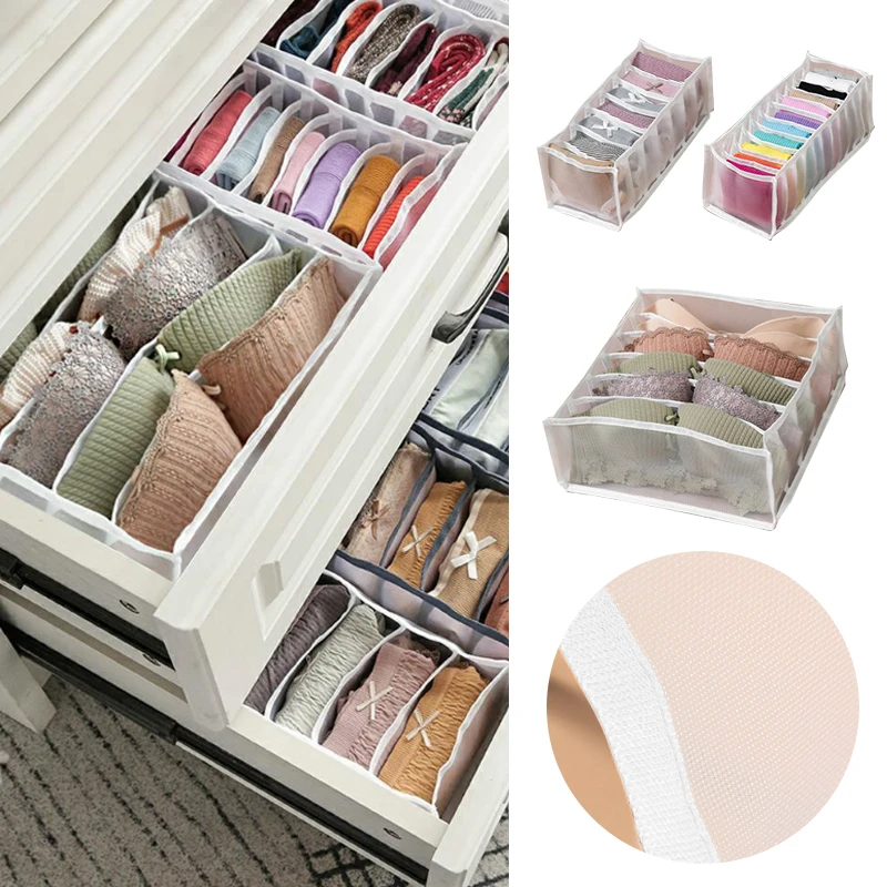 Dormitory closet organizer for socks home separated underwear storage box 7 grids bra organizer foldable drawer organizer
Dormitory closet organizer for socks home separated underwear storage box 7 grids bra organizer foldable drawer organizer