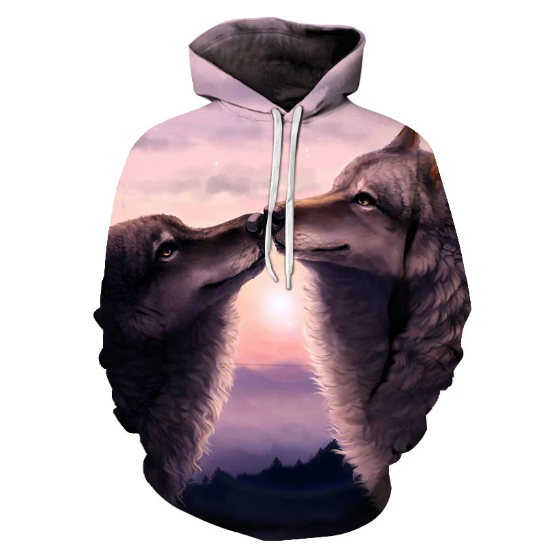 Funny 3D Printed Animal Wolf Couples Hoodies Men Women Pullover Sweatshirt Male Spring Autumn Long Sleeve Tracksuit Drop Ship
Funny 3D Printed Animal Wolf Couples Hoodies Men Women Pullover Sweatshirt Male Spring Autumn Long Sleeve Tracksuit Drop Ship